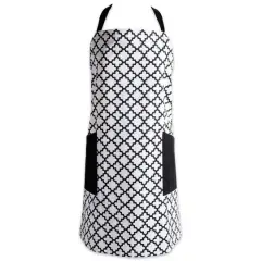 DII&reg; White & Black Lattice Print 2-Pocket Apron Assorted