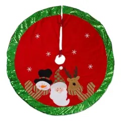 DII&reg; Santa & Snowman Holiday Tree Skirt