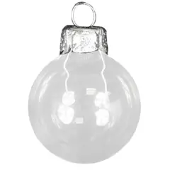 Whitehurst 6ct. 4" Clear Glass Ball Ornaments