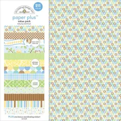 Doodlebug Design Inc.&trade; Baby Boy Paper Plus Value Pack, 12" x 12"