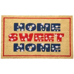 Red & Blue Patriotic Home Sweet Home Doormat