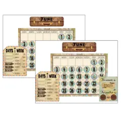 Teacher Created Resources Travel the Map Calendar Bulletin Board Set, 2ct.