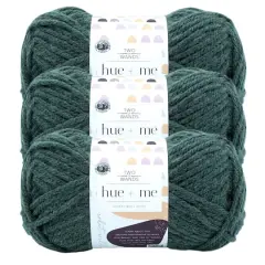 3 Pack Lion Brand&reg; Two of Wands Hue + Me Yarn Juniper
