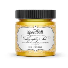 Speedball&reg; 2oz. Acrylic Calligraphy Ink Gold