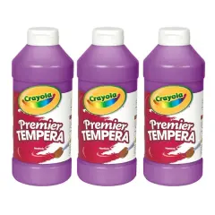 Crayola&reg; 16oz. Violet Premier Tempera Paints, 3ct.