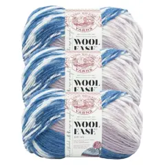 3 Pack Lion Brand&reg; Wool Ease&reg; Fair Isle Yarn Denim and Lilac