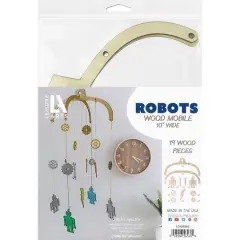 Leisure Arts&reg; Robot Wood Mobile
