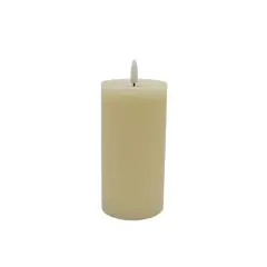 3" x 6" Flickering LED Wax Pillar Candle by Ashland&reg; Ivory