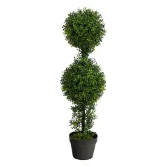 2.8ft. Potted Boxwood Double Ball Topiary Tree