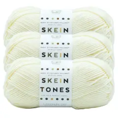 3 Pack Lion Brand&reg; Basic Stitch Anti Pilling&trade; Skein Tones YarnIvory