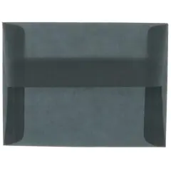 JAM Paper A2 Translucent Vellum Invitation Envelopes, 25ct. Charcoal Gray