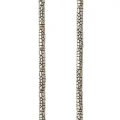 Silver Metal Bump Tube Beads, 10mm by Bead Landing&trade;