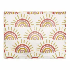 Sun Pattern Cotton Twill Placemat Sunset