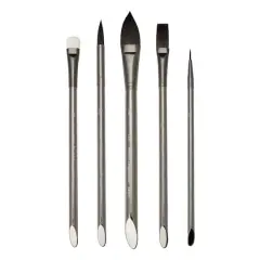 Zen&trade; Series 83 Watercolor 5 Piece Pointed Oval Brush Set