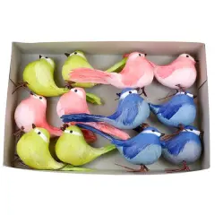 JAM Paper 5" Feather Chickadee Floral Accessories, 12ct.