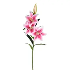 Real Touch&trade; Pink Lily Spray, 2ct.