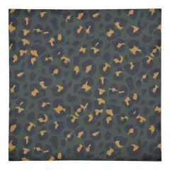 Leopard Cotton Twill Napkin Green