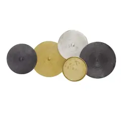 Gold, Silver & Gray Aluminum Wall D&eacute;cor