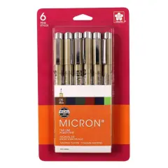 Pigma&reg; Micron&trade; 05 Fine Line Pen 6 Earth Colors Set