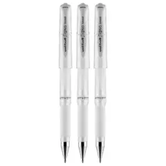uniball&trade; GEL IMPACT 1mm White Gel Pens, 3ct.