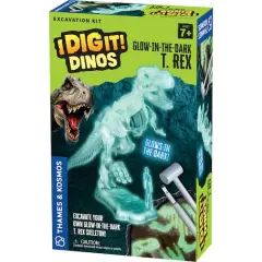 Thames & Kosmos I Dig It! Dinos Glow-in-the-Dark T. Rex Excavation Kit