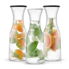 JoyJolt&reg; 35oz. Hali Glass Carafe Bottle Pitchers Set
