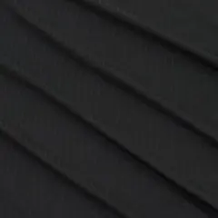 Fabric Merchants Polyester Blend Ribbed Fabric Black