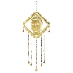 30" Gold Metal Buddha Eclectic Windchime