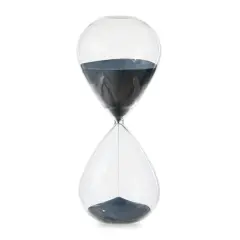 Glitzhome&reg; 15" Oversized Double-Layered Hourglass With Blue Sand