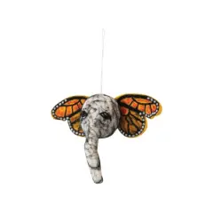 Hello Honey&reg; 7.5" Elephant Head Wool Felt Ornament