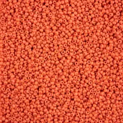 John Bead Terra Intensive 10/0 Czech Glass Seed Beads, 500g Orange Matte