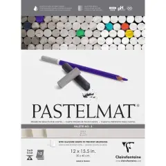 Clairefontaine Pastelmat&reg; Premium Paper Pad, 12" x 15.75" Palette 3