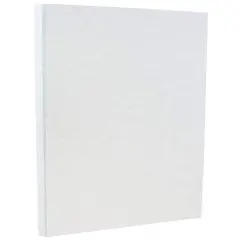 JAM Paper 8.5" x 11" Parchment Cardstock, 50 Sheets Blue