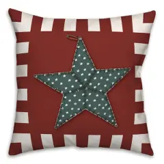 Primitive Star Throw Pillow