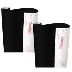 Con-Tact Creative Covering&trade; Adhesive Covering, 18" x 16 ft. Black