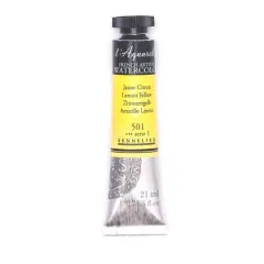 Sennelier French Artists' Watercolor, 21mL 501 Lemon Yellow S1