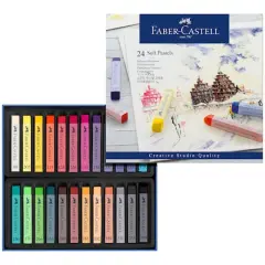 Faber-Castell&reg; Full Length 24 Color Soft Pastel Stick Set