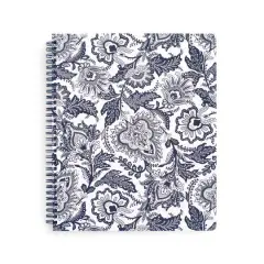 Vera Bradley&reg; Java Navy & White Spiral Notebook with Pocket