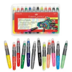 Faber-Castell&reg; 12 Color Gel Crayons