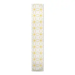 Crossed Lines Indoor/Outdoor Table Runner Yellow