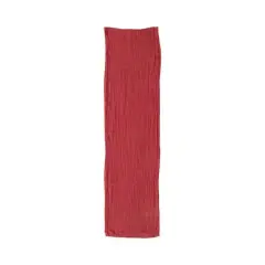 Hello Honey&reg; 108" Red Stonewashed Linen Table Runner