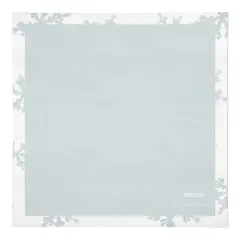 Merry Christmas Snowflake Pattern 10" x 10" Cotton Twill Napkin
