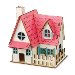 House Color-In 3D Wood Puzzle by Creatology&trade;