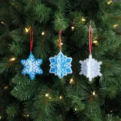 3D Snowflake Ornament Diamond Art Kit by Make Market&reg;