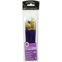 Royal & Langnickel&reg; Bristle/Sable Value Pack Brush Set