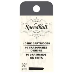Speedball&reg; Black Calligraphy Fountain Pen Ink Cartridges, 10ct.