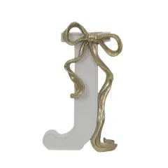 8.25" Gold Bow Monogram Letter by Ashland&reg; J