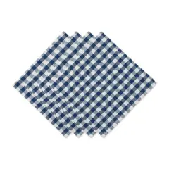 DII&reg; Navy & Off White Gingham Cotton Napkins, 4ct.
