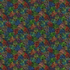 Fabric Traditions Rainbow Sugar Skulls Cotton Fabric