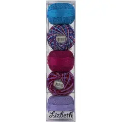 Handy Hands Lizbeth Ocean Sunset Cordonnet Cotton Thread Pack, Size 10